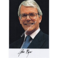 John Major PM politics authentic genuine signed photo. COA UACC