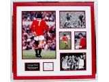 George Best Man United large signed genuine signature autograph display. COA UACC George Best Man United large signed genuine signature autograph display. COA UACC