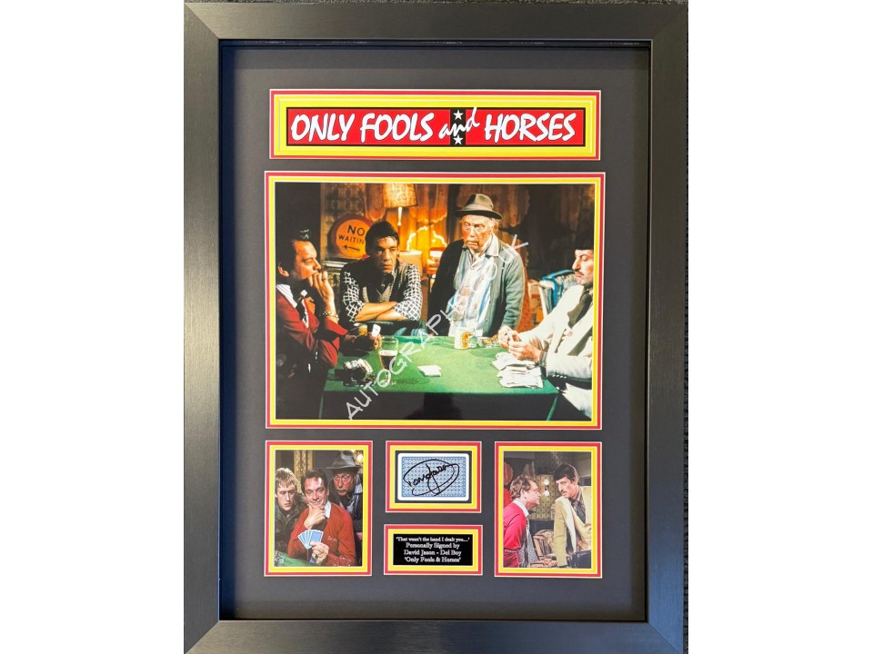 David Jason Only Fools Horses signed genuine signature autograph. COA UACC