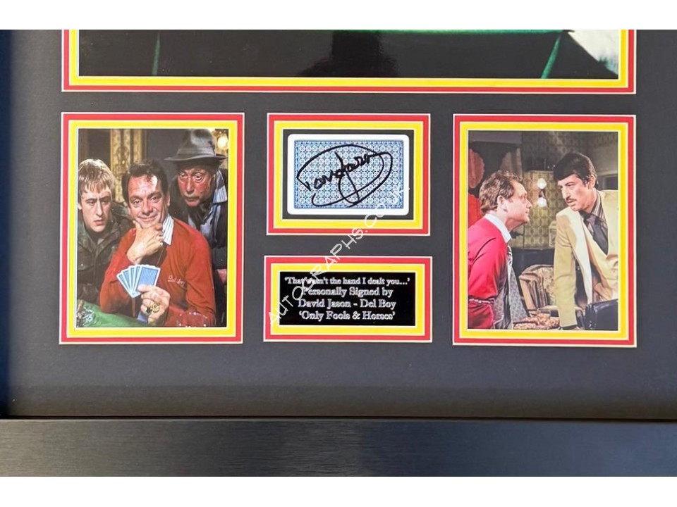 David Jason Only Fools Horses signed genuine signature autograph. COA UACC