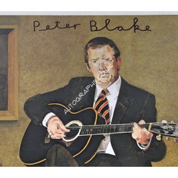 Peter Blake Me and Mr Johnson authentic genuine signature signed 12" vinyl record sleeve. COA UACC Peter Blake Me and Mr Johnson authentic genuine signature signed 12" vinyl record sleeve. COA UACC