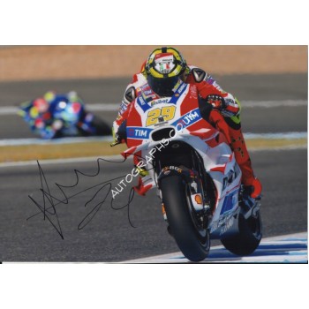 Andrea Iannone Ducati Moto GP authentic genuine signed photo. COA UACC