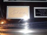 Frank Sinatra authentic signed genuine signature autograph display. COA UACC