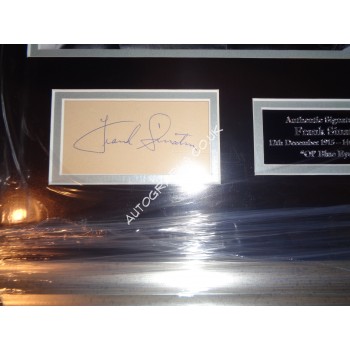Frank Sinatra authentic signed genuine signature autograph display. COA UACC