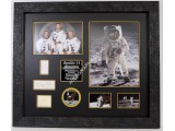 Apollo 11 Neil Armstrong Aldrin Collins genuine authentic autograph signed display. COA UACC