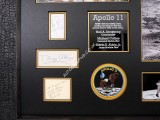 Apollo 11 Neil Armstrong Aldrin Collins genuine authentic autograph signed display. COA UACC