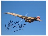 Concorde Mike Bannister genuine signed photo 6. COA UACC