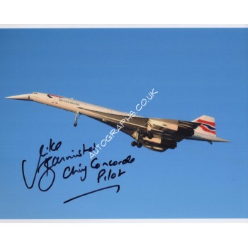 Concorde Mike Bannister genuine signed photo 6. COA UACC