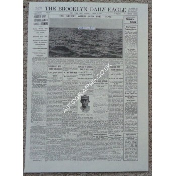 RMS Titanic Millvina Dean survivor authentic signed Genuine signature poster. COA UACC