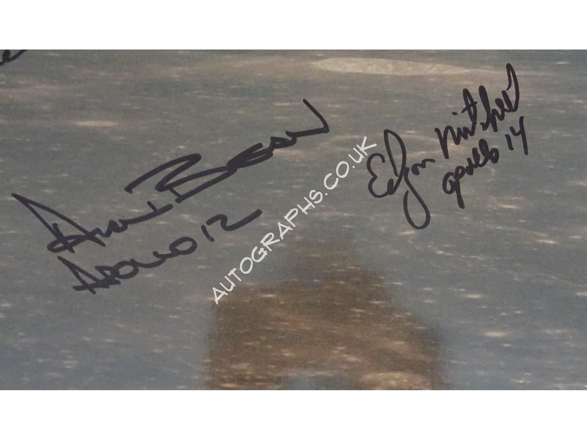Apollo 12 14 15 16 authentic signed Genuine signature poster COA UACC