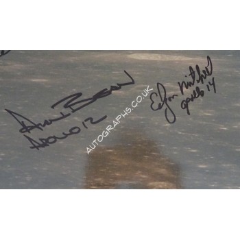 Apollo 12 14 15 16 authentic signed Genuine signature poster. COA UACC