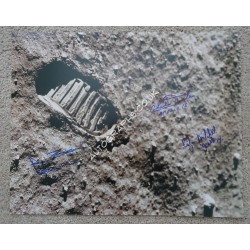 Apollo 12  15 16 First footprint authentic signed Genuine signature photo. COA UACC