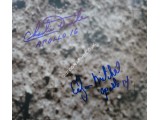 Apollo 12  15 16 First footprint authentic signed Genuine signature photo. COA UACC