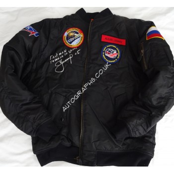 Alexei Leonov First Space Walk authentic signed Genuine signature flight jacket. COA UACC