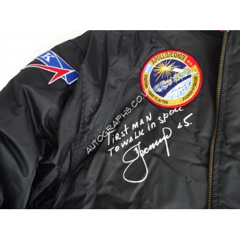 Alexei Leonov First Space Walk authentic signed Genuine signature flight jacket. COA UACC Alexei Leonov First Space Walk authentic signed Genuine signature flight jacket. COA UACC