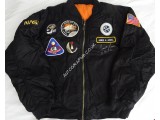 Jim James Lovell Apollo 13  authentic signed Genuine signature flight jacket. COA UACC