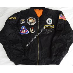 Jim James Lovell Apollo 13  authentic signed Genuine signature flight jacket. COA UACC