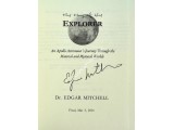 Ed Mitchell Apollo space authentic genuine signature signed book. COA UACC