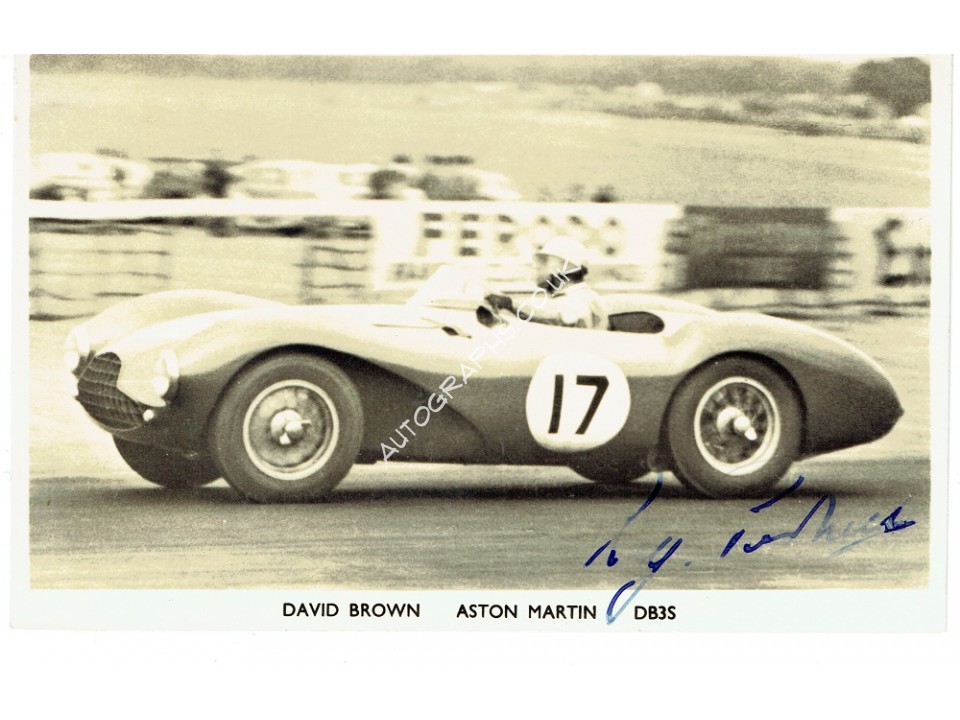 Reg Parnell genuine signed authentic autograph photo. COA UACC