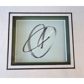 Novak Djokovic tennis signed genuine signature autograph display. COA UACC