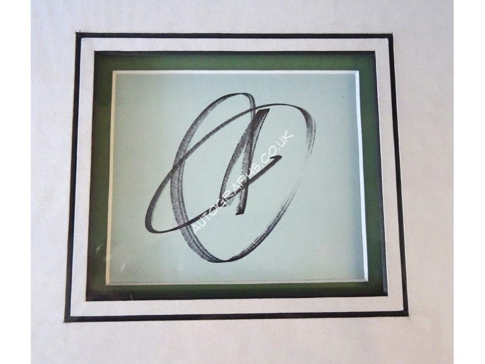 Novak Djokovic tennis signed genuine signature autograph display. COA UACC