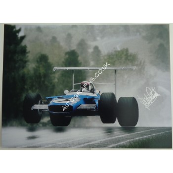 Jackie Stewart Matra Ford F1 genuine signed authentic autograph image. COA UACC