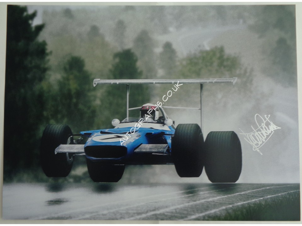 Jackie Stewart Matra Ford F1 genuine signed authentic autograph image. COA UACC