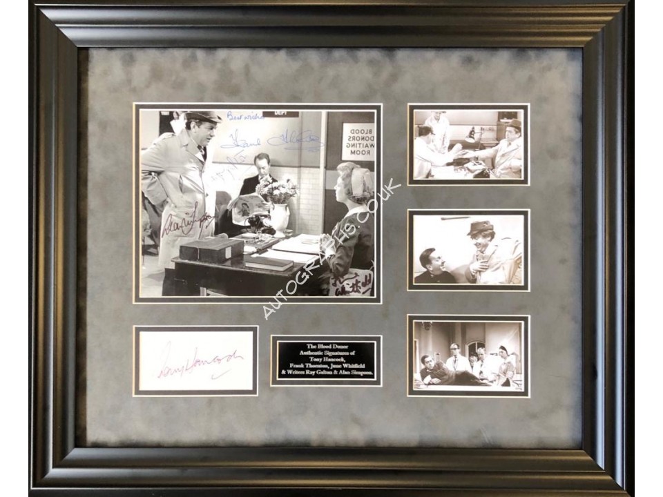 Tony Hancock Blood Donor authentic signed signature autograph display. COA UACC