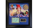Gene Wilder Wily Wonka authentic signed signature autograph display. COA UACC Gene Wilder Wily Wonka authentic signed signature autograph display. COA UACC