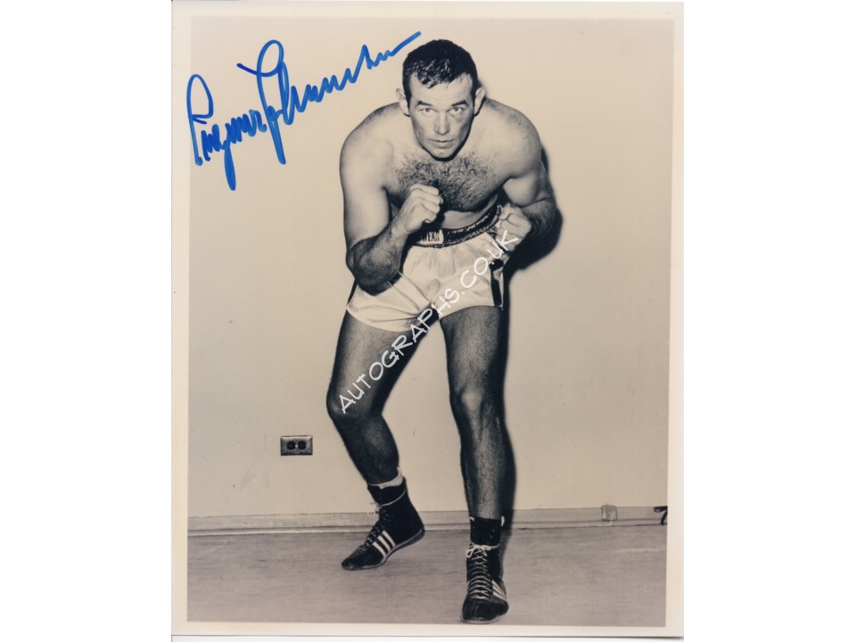 Ingemar Johansson boxing genuine authentic autograph signed photo. COA UACC Ingemar Johansson boxing genuine authentic autograph signed photo. COA UACC
