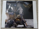 Alan Bean Apollo 12 space authentic autograph large signed photo. COA UACC Alan Bean Apollo 12 space authentic autograph large signed photo. COA UACC