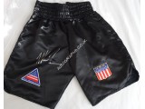 Mike Tyson boxing shorts trunks signed authentic genuine signature. COA UACC