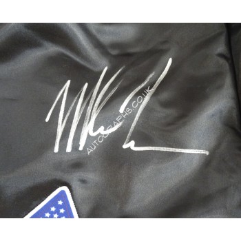 Mike Tyson boxing shorts trunks signed authentic genuine signature. COA UACC