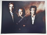 Genesis Phil Collins Rutherford Banks genuine authentic autograph signed photo. COA UACC Genesis Phil Collins Rutherford Banks genuine authentic autograph signed photo. COA UACC