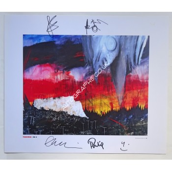 Radiohead Thom Yorke Stanley Donwood genuine authentic autograph signed image. COA UACC