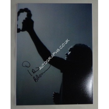 Ian Brown Stone Roses genuine authentic autograph signed photo. COA UACC
