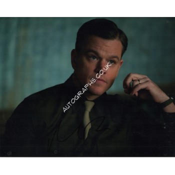 Matt Damon Monuments Men genuine authentic autograph signed photo. COA UACC