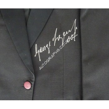 George Lazenby James Bond 007 genuine authentic autograph signed jacket. COA UACC George Lazenby James Bond 007 genuine authentic autograph signed jacket. COA UACC