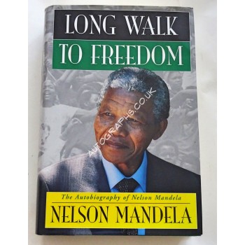 Nelson Mandela authentic genuine signed book. COA UACC