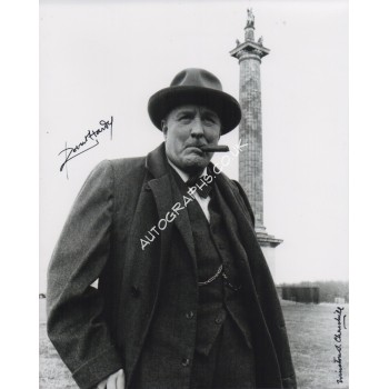 Robert Hardy Winston Churchill genuine signed authentic signature photo. COA UACC