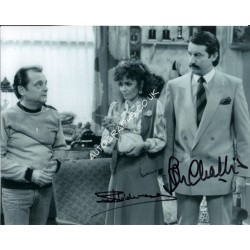 Sue Holderness John Challis Only Fools Horses genuine signed photo. COA UACC