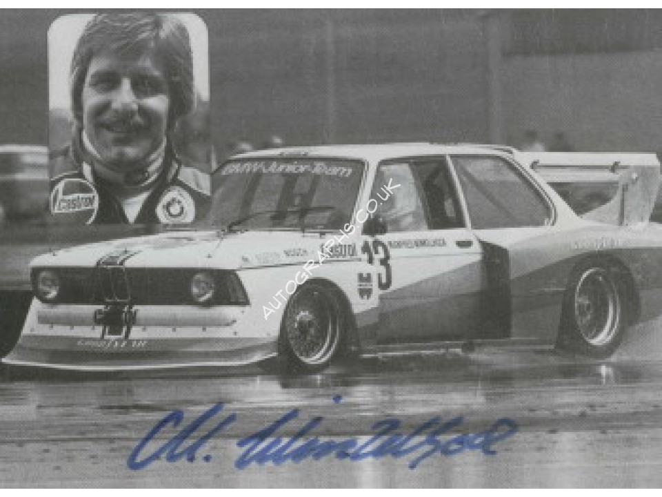 Manfred Winkelhock genuine original authentic signed autograph photo. COA UACC