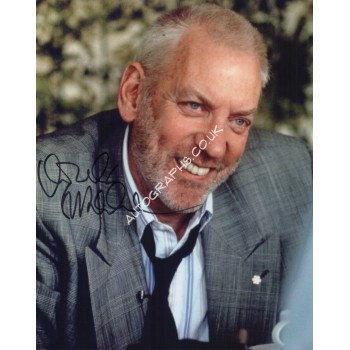 Donald Sutherland authentic genuine signed photo. COA UACC