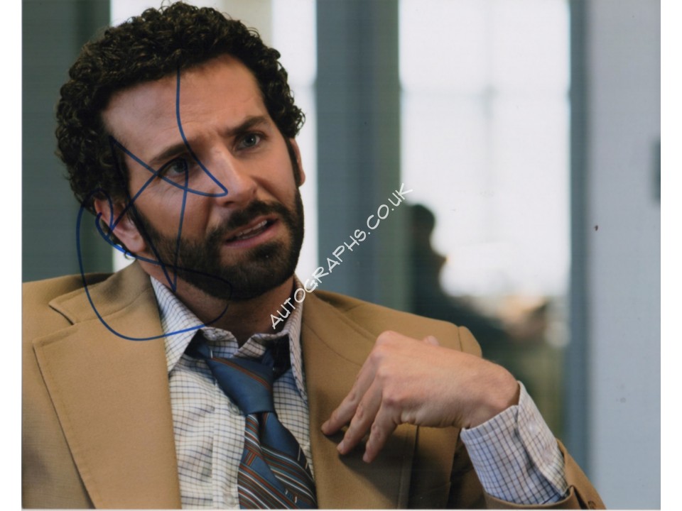 Bradley Cooper American Hustle authentic genuine signed photo. COA UACC