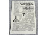 RMS Titanic Millvina Dean Repro newspaper page authentic genuine signed. COA UACC