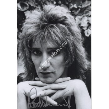 Rod Stewart music authentic genuine signed image. COA UACC