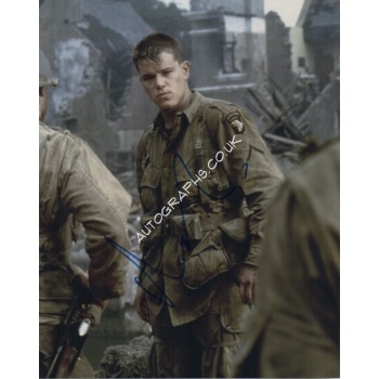 Matt Damon Saving Private Ryan authentic genuine signed image. COA UACC
