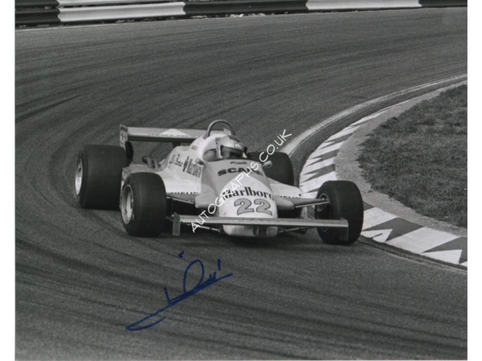 Mario Andretti F1 Indy authentic genuine signed image. COA UACC