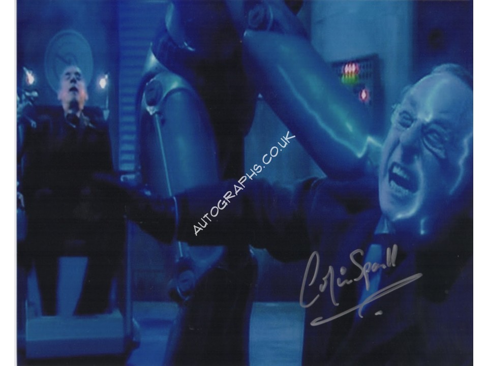 Colin Spall Dr Doctor Who authentic genuine signed image. COA UACC