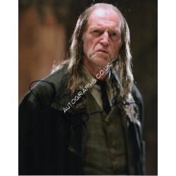 David Bradley Harry Potter Argus Filch authentic genuine signed image. COA UACC